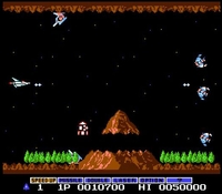 une photo d'Ã©cran de Gradius sur Nintendo Nes